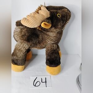 Toymazing Wildlife Plush Moose Brown Forest Animal Childrens Kids Stuffed Toy